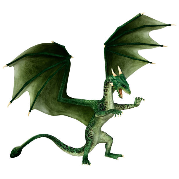 istock 3D Rendering Fairy Tale Dragon on White 1413793637