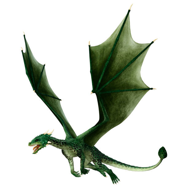 istock 3D Rendering Fairy Tale Dragon on White 1413793653