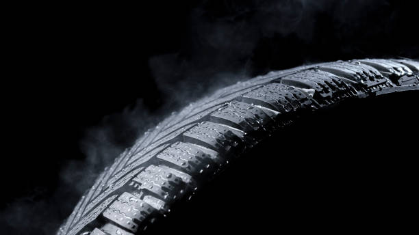 istock Wet vehicle tyre 1413795226