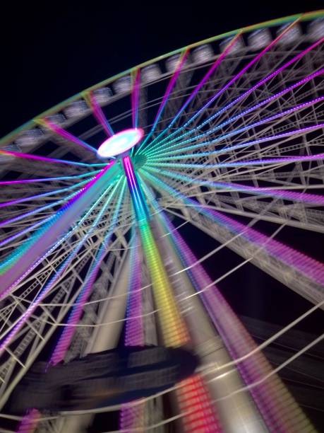 istock Ferris wheel spinning long exposure 1413795451