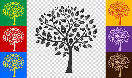 Tree icon. Vector illustration in HD very easy to make edits.