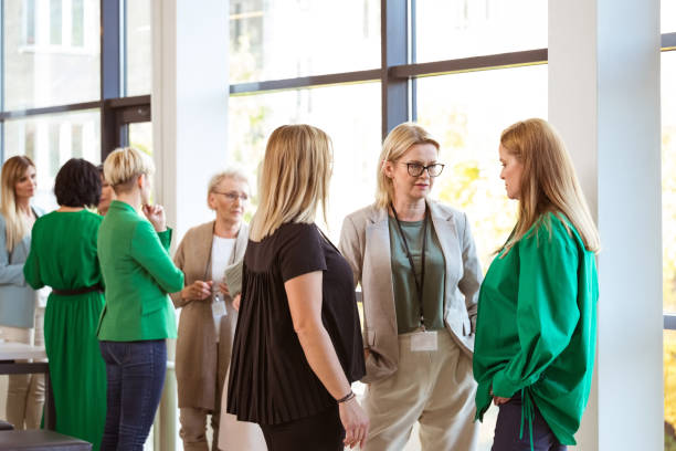 istock Manager with female colleagues during meeting 1413800839