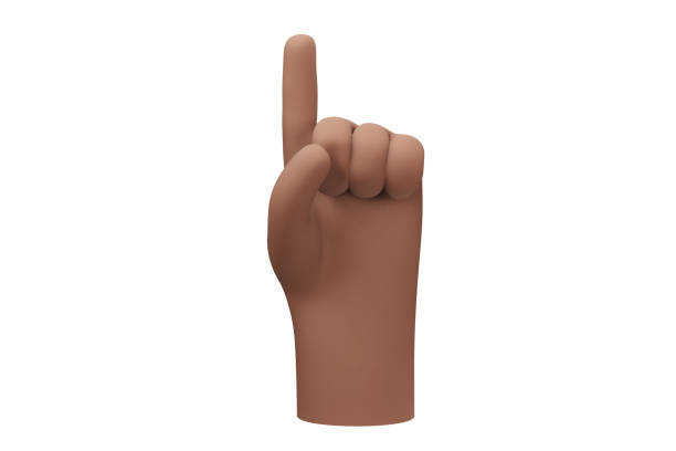 istock Pointing symbol or tips emoji. Pointing gesture. 1413810290
