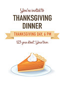 istock Thanksgiving Dinner Invitation Template Or Background 1413816421