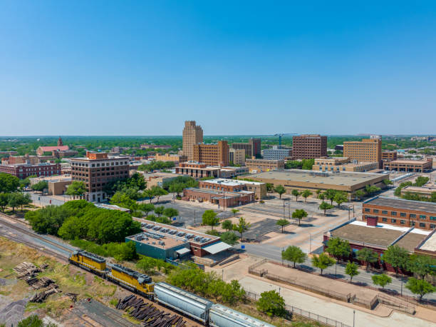 Aerial View of Abilene Texas Downtown Area Aerial View of Abilene Texas Downtown Area abilene texas stock pictures, royalty-free photos & images