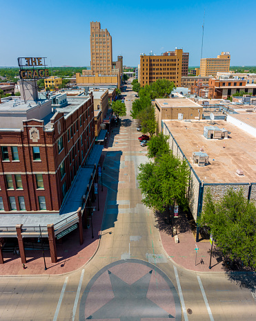 Aerial View of Abilene Texas Downtown Area