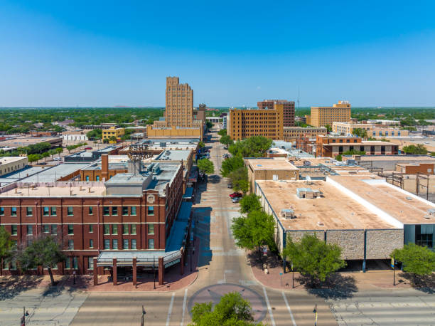 Aerial View of Abilene Texas Downtown Area Aerial View of Abilene Texas Downtown Area abilene texas stock pictures, royalty-free photos & images