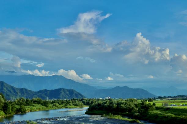istock Summer landscape in Niigata 1413826827