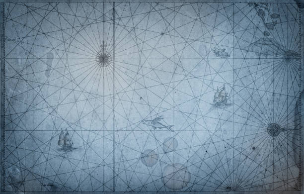 Ancient vintage map background. Retro style. Science, education, travel, vintage background. History and geography team.