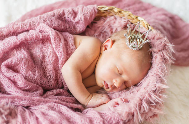 istock Cute Baby Sleeping In Crib At Home 1413841086