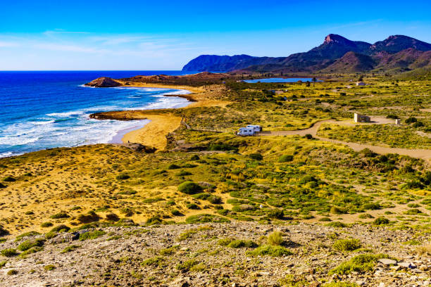 istock Sea shore, coast landscape in Spain. 1413843751
