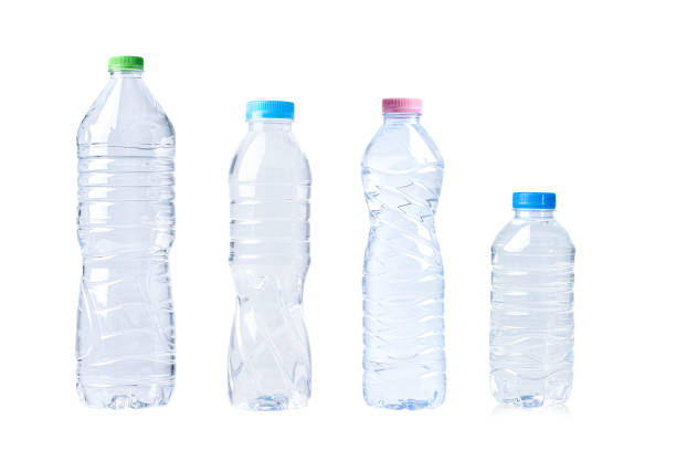 istock Plastic water bottle for drink isolated on white background. 1413847156