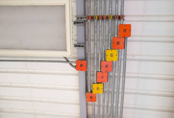 istock Symbol shown in the installation of electrical wiring work. 1413849702