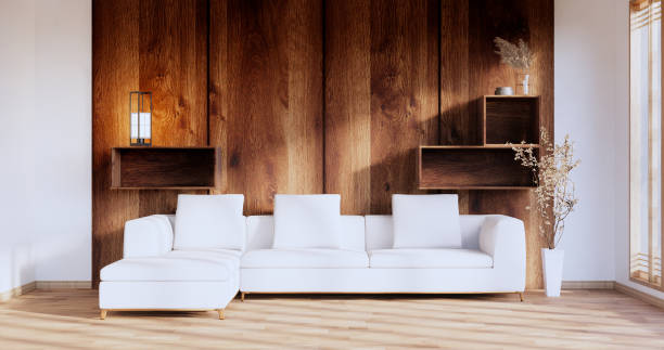 istock Zen room interior design with decoration japanese style.3D rendering 1413865858