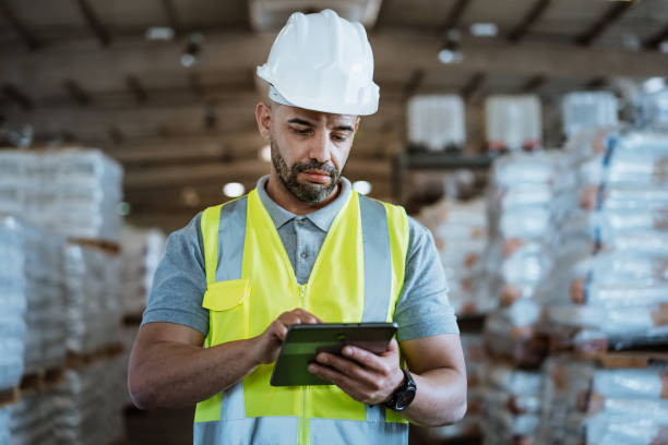 istock Worker in the factory 1413867322