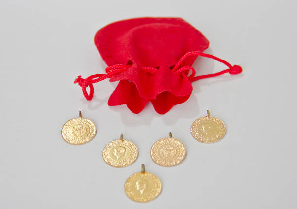 istock Turkish traditional gold coins 1413872471