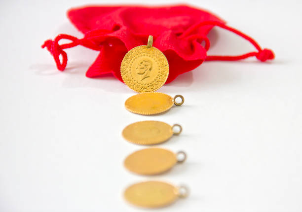 istock Turkish traditional gold coins 1413872508