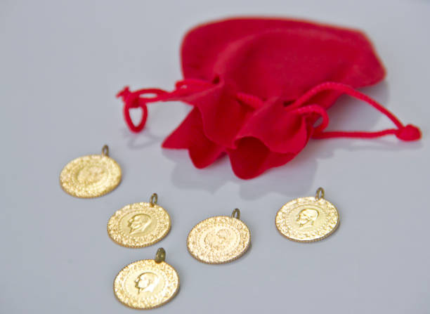 istock Turkish traditional gold coins 1413872699