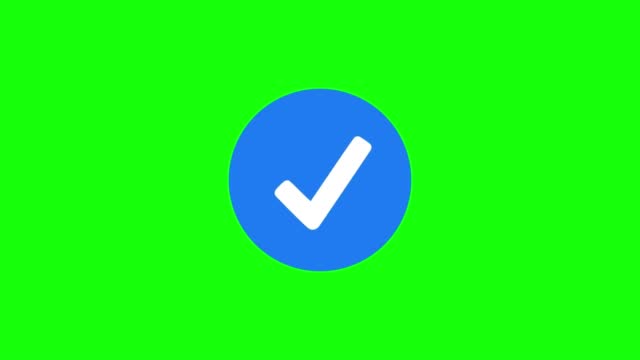 Loading Circle, green screen success loading, counting 0 to 100 percentage, uploading, right mark, complete, download progress, flat design stock video