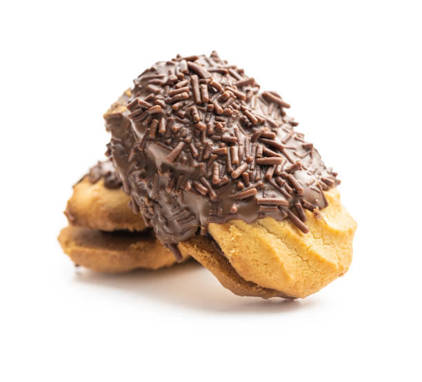 istock Petit fours with chocolate sprinkles. Mini chocolate dessert. 1413876092