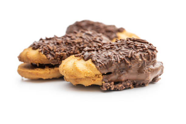 istock Petit fours with chocolate sprinkles. Mini chocolate dessert. 1413876101