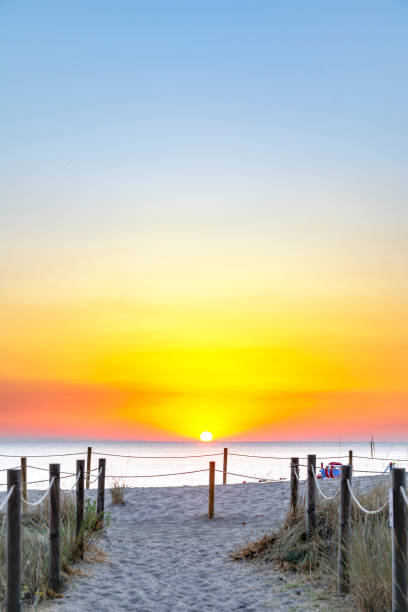 istock Sunrise on the beach in Pals, Spain 1413877055