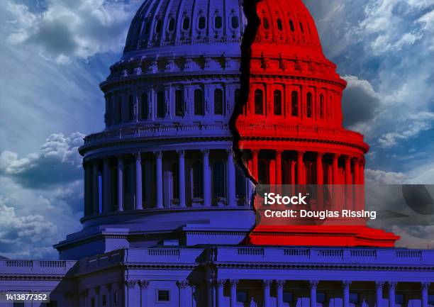 Politics State Of Emergency Stock Photo - Download Image Now - US Republican Party, Democratic Party - USA, Abortion