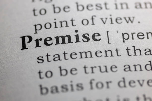 istock Dictionary definition of premise 1413878725