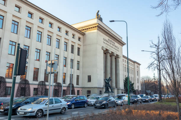 Krakow, Poland - 14 March, 2022: AGH University of Science and Technology is one of the leading institutes of technology and the largest technical university in Poland