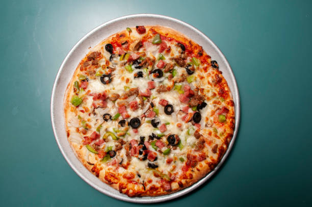 istock Delicious Italian Pizza Supreme 1413880223
