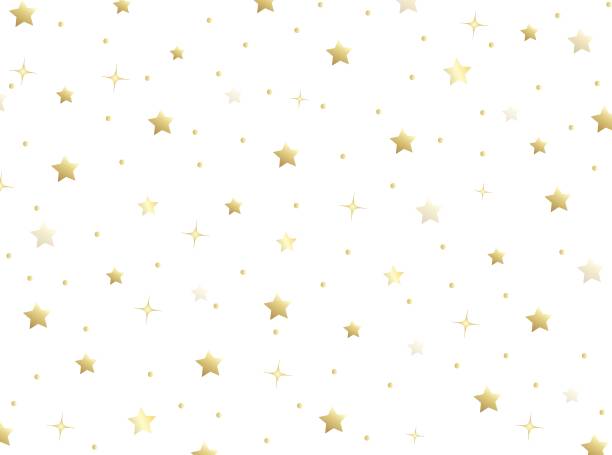 Magic gold sparkle texture vector star background. Trendy gold falling magic stars on white background sparkle pattern graphic design. Christmas starlight poster backdrop. Magic gold sparkle texture vector star background. Trendy gold falling magic stars on white background sparkle pattern graphic design. Christmas starlight poster backdrop. confetti clipart stock illustrations
