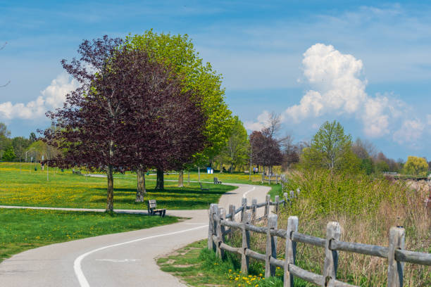 parque ajax waterfront - natural landmark nature recreational pursuit ontario fotografías e imágenes de stock