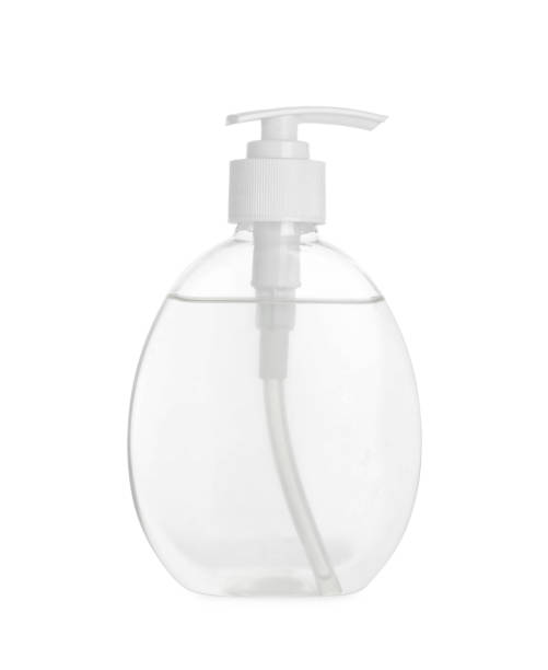 istock Dispenser of liquid soap isolated on white 1413883750
