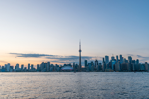 Toronto Skyline view during Sunset.