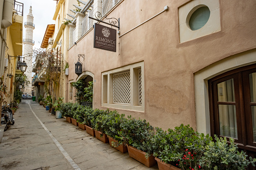 Rimondi Boutique Hotels at Rethymnon Town on Crete, Greece. This is a commercial business.