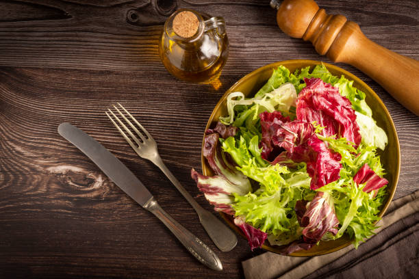 istock Healthy fresh salad mix. Leaf salad. 1413894831