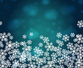 istock Christmas snowflakes blank frame vector illustration 1413896231