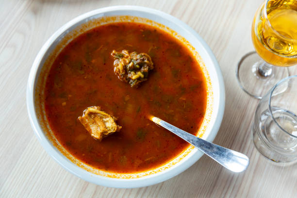 istock Georgian Kharcho soup with beef and rice 1413898246