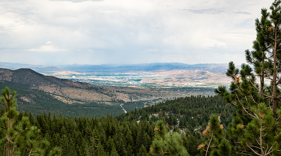 A view from Mt. Rose Highway toward Reno.