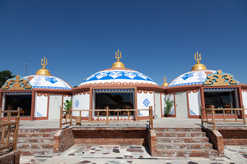 Residential yurts in Inner Mongolia