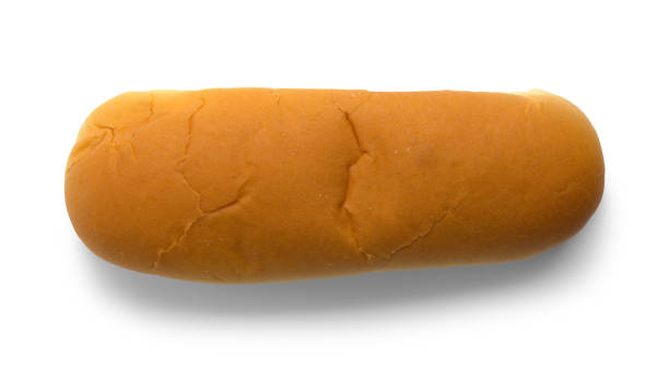 istock Hot Dog Bun Top view 1413914850