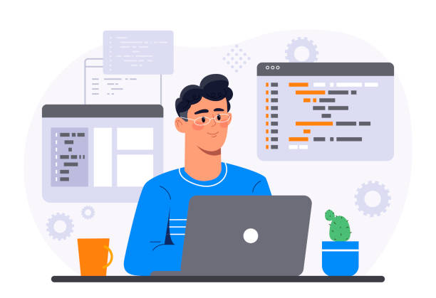 8,600+ Computer Programmer Background Stock Illustrations, Royalty-Free Vector Graphics & Clip Art - iStock