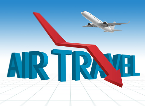 Decline in air travel