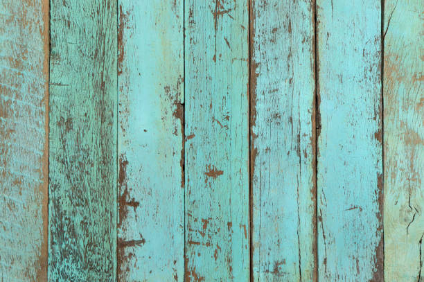istock Light blue painted old planks texture background. Wall texture background with peeling old paint. natural texture. 1413932647