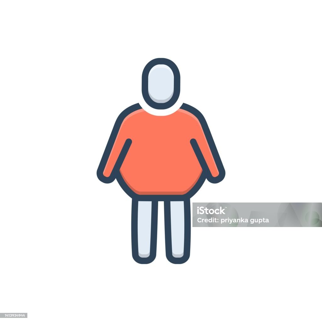 Fat Person Stock Illustration Download Image Now Abdomen Icon fat-person-stock-illustration-download-image-now-abdomen-icon