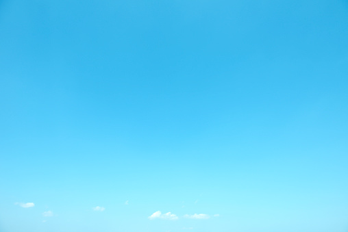 Light blue sky background with copy space.