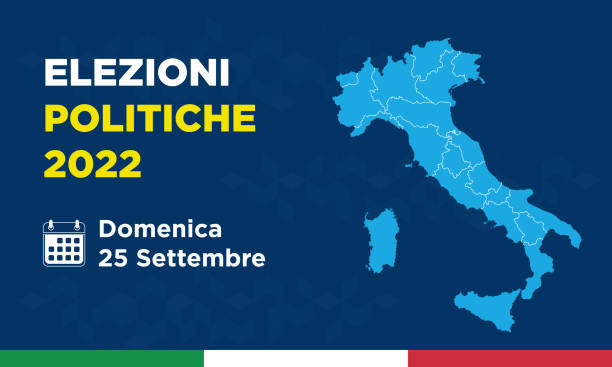 2022年9月25日のイタリアの政治選挙 - right wing点のイラスト素材／クリップアート素材／マンガ素材／アイコン素材