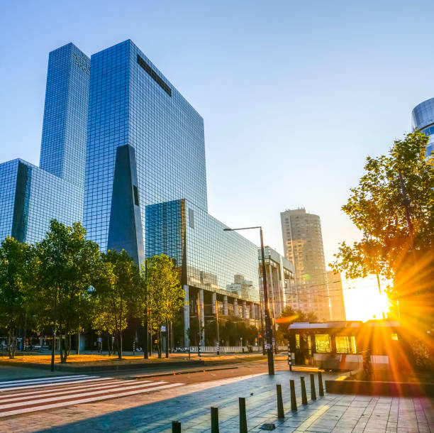 istock Sunrise in Rotterdam. 1413951515
