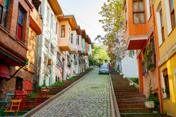 istock Street view in Balat district in Istanbul 1413953924