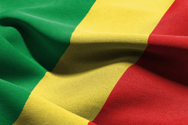 istock 3D illustration closeup flag of Congo 1413955141